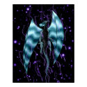 Electric Dragon Print by winged Electric Dragon Print