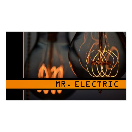 Electric Electrician Business Card
