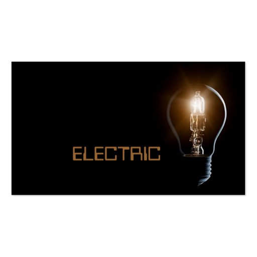 Electric, Electrician Business Card