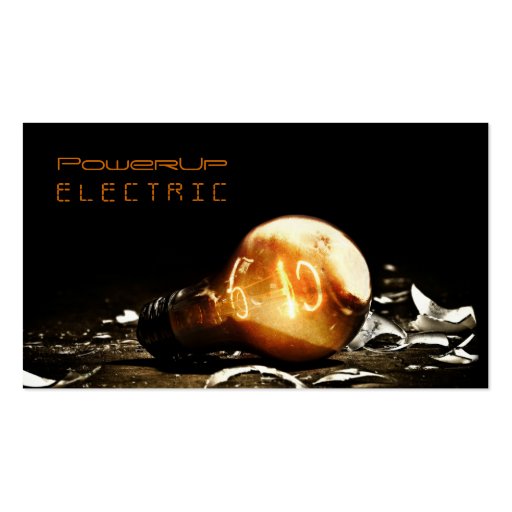 Electric, Electrician, Business Card (front side)