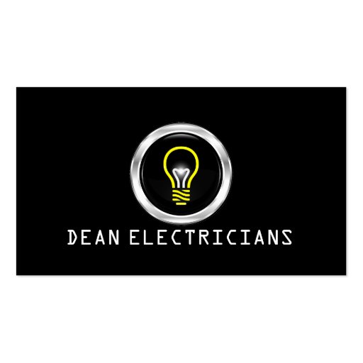 Electric Electrician Electricity Business Card