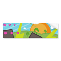 Electric Fields Bumper Sticker bumper stickers