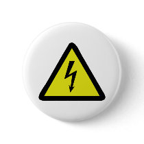 electric flash warning sign button