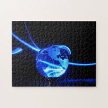 Electric globe - puzzle