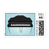 Electric Grand Piano: 3D Model: Postage Stamps
