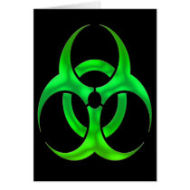Electric Green Bio Hazard cards