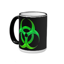 Electric Green Bio Hazard mugs