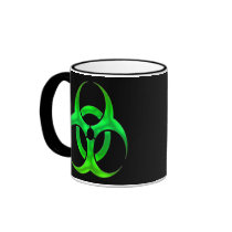 Electric Green Bio Hazard Mug
