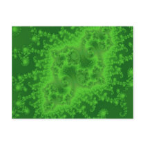 Electric Green Jellyfish Postcard by JamesOakley Electric Green Jellyfish Postcard