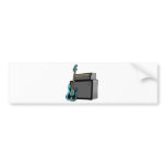 electric guitar bass and amp bumper stickers