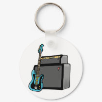 electric guitar bass and amp keychains by geekme electric guitar bass and amp keychains