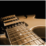 Electric Guitar Close Up - Spicy Orange photo sculptures