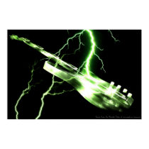 ELECTRIC GUITAR green posters by DragonCat ELECTRIC GUITAR green posters