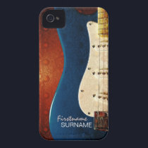 Electric Guitar Grunge Custom Name iPhone 4 Case casemate cases