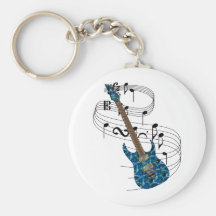 Electric Guitar Keychains