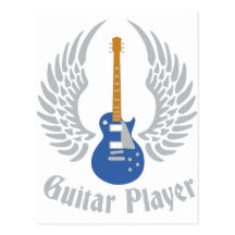 Electric guitar post card