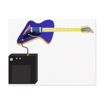 electric guitar postcards