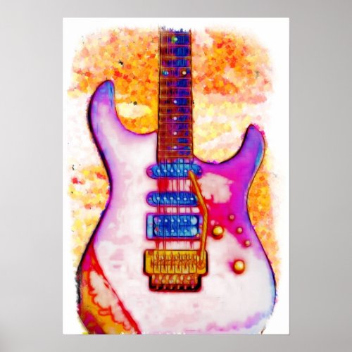 Electric Guitar Poster print