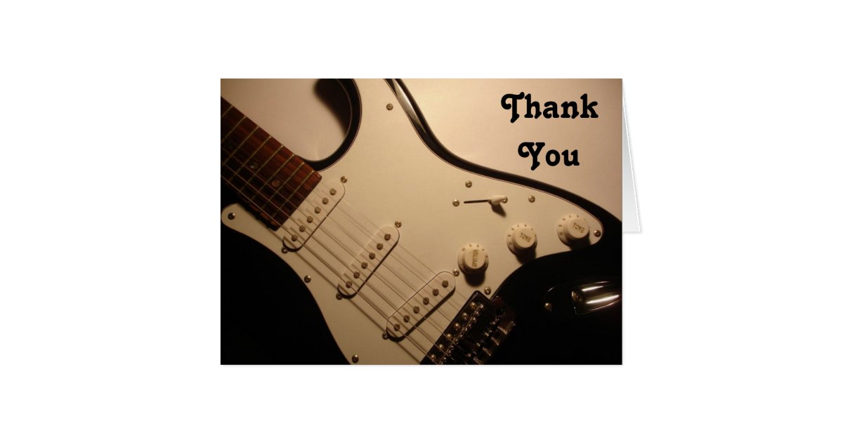 thank you letter guitar electric guitar thank you note card zazzle thank you letter guitar electric guitar thank you note card zazzle