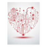 Electric Heart Postcard