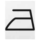 electric iron icon flyer design