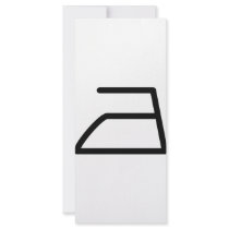 electric iron icon rack card template
