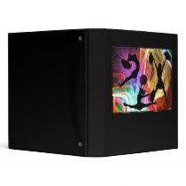 Electric Laser Show Cheerleaders Vinyl Binder