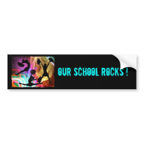 Electric Laser Show Cheerleaders Bumper Sticker
