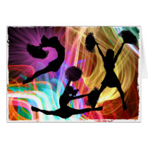 Electric Laser Show Cheerleaders Cards