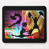 Electric Laser Show Cheerleaders Mousepad