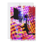 Electric Light Chaos Dunk Basketball - Customize Invitation