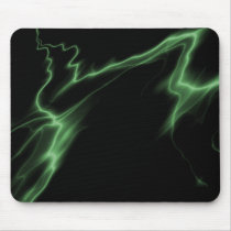ELECTRIC LIGHTNING BLACK GREEN mousepads by VoXeeD ELECTRIC LIGHTNING BLACK GREEN mousepads