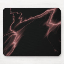 ELECTRIC LIGHTNING BLACK RED mousepads by VoXeeD ELECTRIC LIGHTNING BLACK RED mousepads