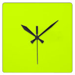 Electric Lime Green Wall Clock