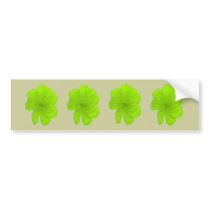 Electric Lime/ PopArt Flower bumper stickers