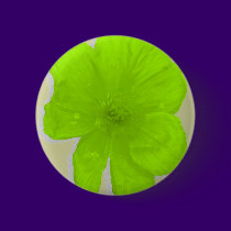 Electric Lime/ PopArt Flower buttons