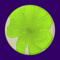 Electric Lime/ PopArt Flower magnets