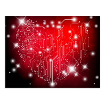 Electric Love Postcard postcards