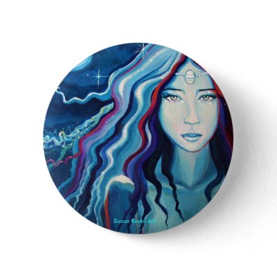 Electric Moon - Button by SusanRodio