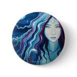 Electric Moon - Goddess Art Button