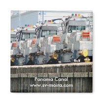 Electric "mules," Pedro Miguel Locks, Panama Canal magnets