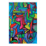 key, people, color, abstract, cubism