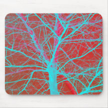 Electric Oak Tree Fractal Mousepads