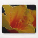 Electric Orange Flower Mousepad
