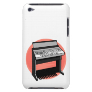 Electric Organ Peach Background iPod Touch Case-Mate Case