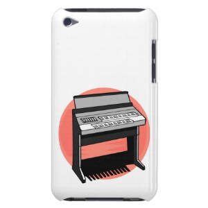 Electric Organ Peach Background iPod Touch Case-Mate Case