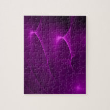 Electric Purple Swirls Puzzle