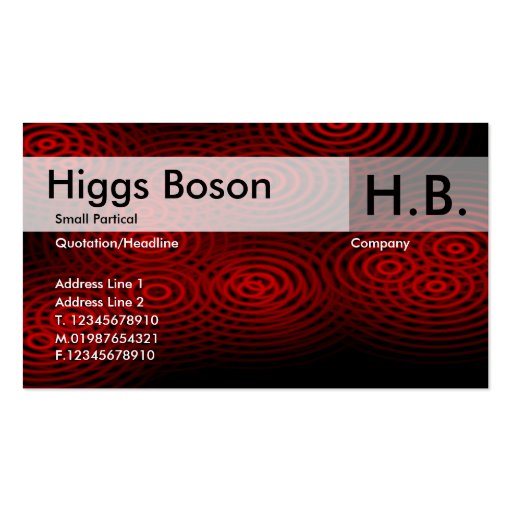 Electric Rain - Red - Customized Business Card Templates
