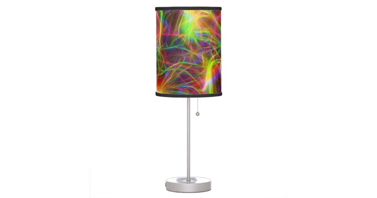 Electric Rainbow Table Lamp Zazzle