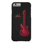 Electric Red Guitar Personalized iPhone 6 Case